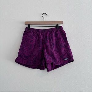Patagonia Baggies Shorts Womens Small Purple 5” Inseam Granola Girl Hiking